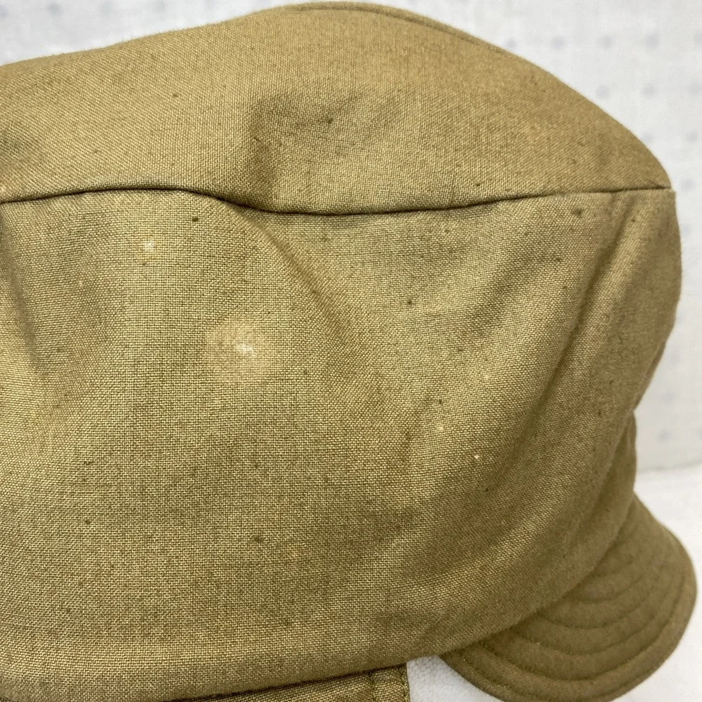Rite Style Cap‎ 12/11/34 Cold Weather Brown Green Lining Size 7 Phila Q.M. Depot